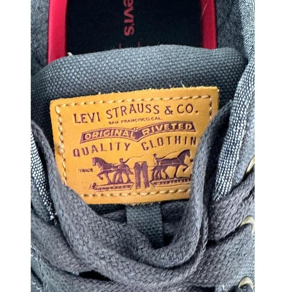 Levi Strauss & Co. MENS‎ Comfort Canvas Upper Sneakers US 10 Casual Boating
